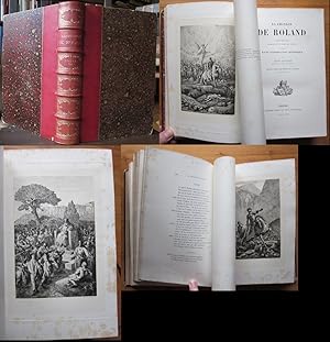 Seller image for La chanson de Roland. Texte critique accompagn d'une traduction nouvelle et prcede d'une introduction historique par Lon Gautier. Avec eaux-fortes par Chifflart et V. Foulquier et un fac-simile. Hier ohne Band 2 (welcher Anmerkungen und Varianten sowie ein glossaire und eine Karte enthlt). for sale by Antiquariat Roland Ggler