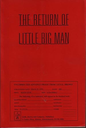 Seller image for THE RETURN OF LITTLE BIG MAN. for sale by Monroe Stahr Books