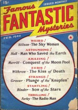 Imagen del vendedor de FAMOUS FANTASTIC MYSTERIES: February, Feb. 1940 ("The Radio Man"; 'The Moon Pool") a la venta por Books from the Crypt