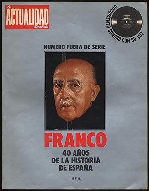 Image du vendeur pour La Actualidad Espanola, Numero Fuera De Serie: Franco 40 Anos De La Historia De Espana mis en vente par Between the Covers-Rare Books, Inc. ABAA