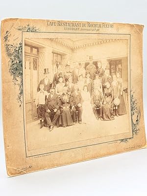 [ Photographie ancienne de mariage : ] Café-Restaurant du Rocher-Fleuri Vingdlet à Joinville-le-P...