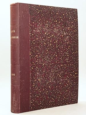 Seller image for Revue Industrielle. Anne 1881 [ Anne 1881 Complte ] Contient notamment les 25 planches doubles suivantes : Treuil pour torpilles divergentes ; Installation d'appareils rfrigrants  la Morgue ; Perforateurs Burton ; Pont de Plattsmouth sur le Missouri ; Distribution elliptique Joy ; Prservation du fer et de l'acier ; Varlope mcanique ; Tramways funiculaires  San-Francisco ; Rgulateur de lumire lectrique de Gramme ; Traitement des matires de vidanges  la voirie de Bondy ; Machine Gramme  cinq lumires ; Procds mcaniques pour la production du froid ; De l'emploi de l'acier doux pour la construction des coques de navires dans les arsenaux de la marine nationale franaise ; Chvre en acier de 50000 kg ; Drague  aspiration et refoulement ; Fabrication de l'oxygne ; Compteur de l'eau entrane mcaniquement par la vapeur ; Epreuves de rupture  l'arsenal de Toulon ; Machine Compound des mines de Calumet et Hcla ; Elvateur hydraulique du canal de Neufoss ; Machine Gramme for sale by Librairie du Cardinal