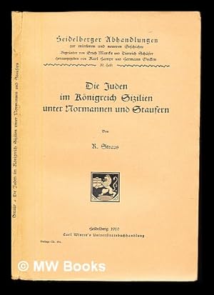 Seller image for Die Juden im konigreich Sizilien unter Normannen und Staufern for sale by MW Books Ltd.