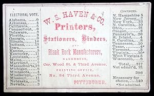 W. S. Haven & Co. Priners, Sationers, Binders, & Blank Book Manufacturers, Pittsburgh. c1865 - wi...