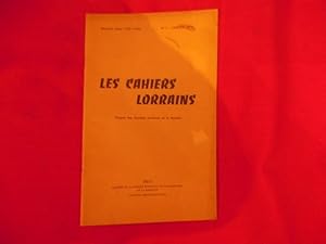 Image du vendeur pour Les Cahiers Lorrains ? N 1. Janvier 1973. Nouvelle srie-25me anne, pagination 1  32. mis en vente par alphabets