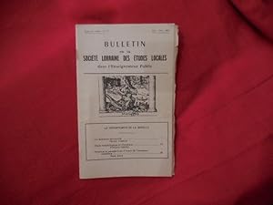 Image du vendeur pour Bulletin de la Socit lorraine des tudes locales dans l'Enseignement public-Nouvelle srie-N 19-octobre-dcembre 1962. mis en vente par alphabets