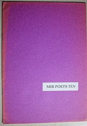 MIR Poets Ten. Three Poems by Alan Sillitoe Limited edition.