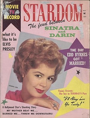 Imagen del vendedor de Stardom: Vol. 2, No. 2 (May 1960): Sandra Dee, Elvis Presley, Frank Sinatra, Bobby Darin, Edd Kookie Byrnes, Timmy Everett, Tuesday Weld, June Blair, Stephen Boyd, Frankie Avalon, Carol Lynley, Clint Easrwood, Robert Horton, Nick Adams . a la venta por Katsumi-san Co.