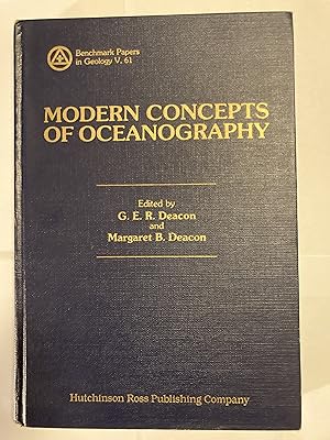 Image du vendeur pour Modern Concepts of Oceanography (Benchmark Papers in Geology/61 mis en vente par Jean Blicksilver, Bookseller