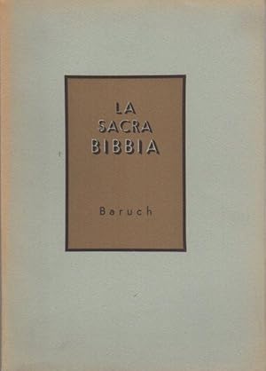 Imagen del vendedor de Baruch.: La Sacra Bibbia. a la venta por Studio Bibliografico Adige