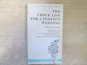 Immagine del venditore per Check list for a perfect wedding (Dolphin books) venduto da Goldstone Rare Books