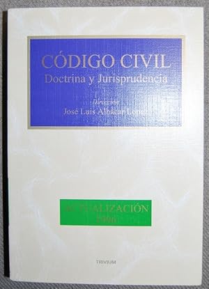 Imagen del vendedor de CODIGO CIVIL. Doctrina y jurisprudencia. Actualizacin 1996 a la venta por Fbula Libros (Librera Jimnez-Bravo)