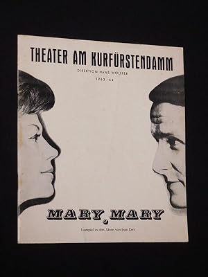 Seller image for Programmheft 2 Theater am Kurfrstendamm 1963/64. MARY, MARY von Jean Kerr. Insz.: Harry Meyen, Bhnenbild: Hulda Seidewinkel. Mit Gisela Peltzer (Mary), Harry Meyen, Elisabeth Volkmann, Heinz Spitzner, Friedrich Schoenfelder for sale by Fast alles Theater! Antiquariat fr die darstellenden Knste