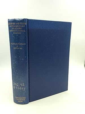 Bild des Verkufers fr STUDIES AND NOTES SUPPLEMENTARY TO STUBBS' CONSTITUTIONAL HISTORY zum Verkauf von Kubik Fine Books Ltd., ABAA