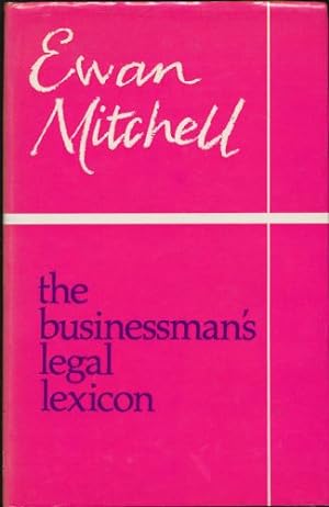 Image du vendeur pour Businessman's Legal Lexicon, The mis en vente par Sapience Bookstore