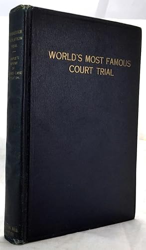 Seller image for The world's most famous court trial, State of Tennessee v. John Thomas Scopes; complete stenographic report of the court test of the Tennessee anti-evolution act at Dayton, July 10 to 21, 1925, including speeches and arguments of attorneys. for sale by Sequitur Books