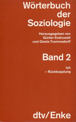 Seller image for Wrterbuch der Soziologie.Hier nur Band 2.Ich-Rckkopplung for sale by Clivia Mueller