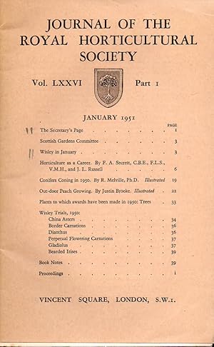 Imagen del vendedor de Volume LXXVI. Part 1 January 1951 a la venta por Clivia Mueller