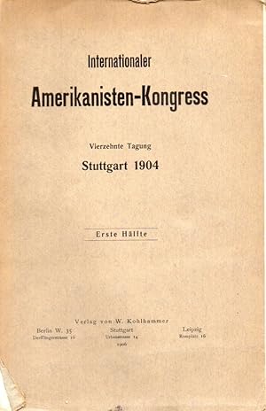 Vierzehnte Tagung.Stuttgart 1904.Erste und 2.Hälfte(2 Bände)