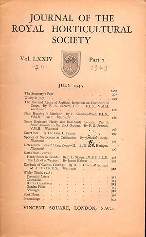 Imagen del vendedor de Volume LXXIV. Part 7 July 1949 a la venta por Clivia Mueller