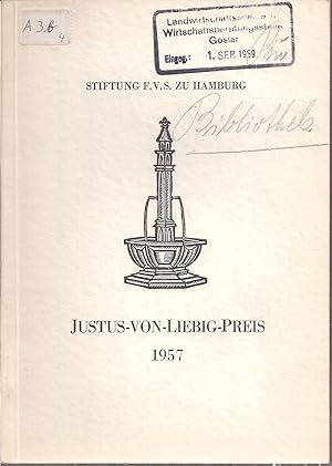 Bild des Verkufers fr Justus-von-Liebig-Preis 1957 zum Verkauf von Clivia Mueller
