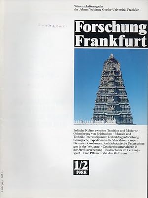 Forschung Frankfurt 6. Jahrgang 1988, Heft 1/2 (1 Heft)