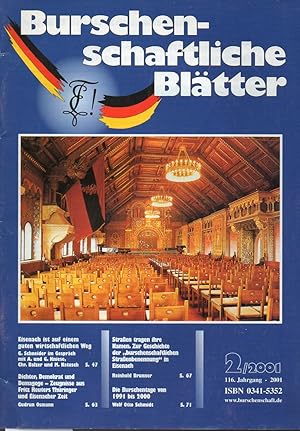 Burschenschaftliche Blätter 116.Jahrgang 2001 Heft 2