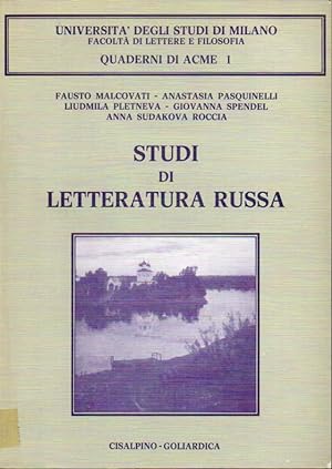 Bild des Verkufers fr Studi di letteratura Russa zum Verkauf von Clivia Mueller