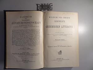 Geschichte der griechischen Litteratur.