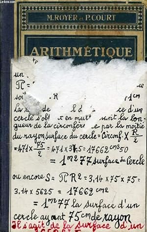 Imagen del vendedor de ARITHMETIQUE, COURS SUPERIEUR a la venta por Le-Livre