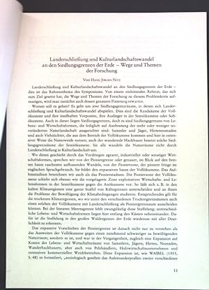 Seller image for Landerschlieung und Kulturlandschaftswandel an den Siedlungsgrenzen der Erde; for sale by books4less (Versandantiquariat Petra Gros GmbH & Co. KG)
