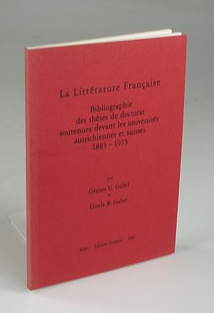 Bild des Verkufers fr La Littrature Franaise. zum Verkauf von Antiquariat Dorner