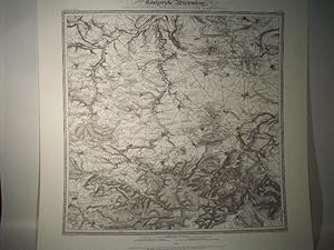 Stuttgart. Karte von dem Königreiche Würtemberg. Blatt 16 / XXVIII / 1840. Topographische Atlas. ...