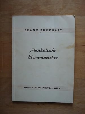 Bild des Verkufers fr Musikalische Elementarlehre zum Verkauf von Antiquariat Birgit Gerl