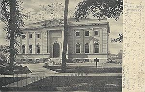Public Library, Schenectady, New York, 1907 Postcard, Used