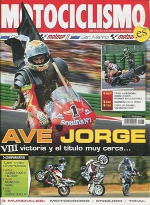 REVISTA MOTOCICLISMO. AVE JORGE. NUMERO 2.063 4 al 10 de SEPTIEMBRE DE 2007.