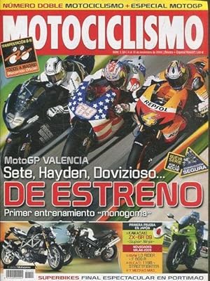 REVISTA MOTOCICLISMO. DE ESTRENO. NUMERO 2.124 4 al 10 de NOVIEMBRE DE 2008.