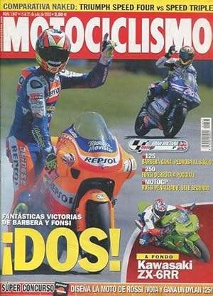 REVISTA MOTOCICLISMO. ROSSI HABLA CLARO. NUMERO 1847 15 AL 21 DE JULIO DE 2003.