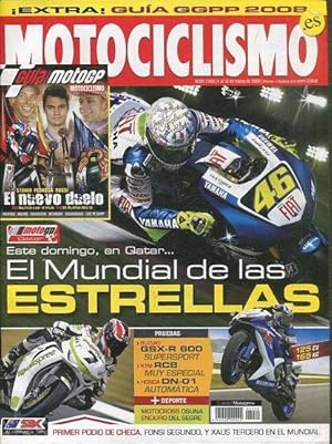 REVISTA MOTOCICLISMO. EL MUNDIAL DE LAS ESTRELLAS. NUMERO 2.089 4 al 17 de MARZO DE 2008.