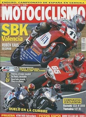 REVISTA MOTOCICLISMO. SBK VALENCIA. NUMERO 1828 4 al 10 de MARZO de 2003.