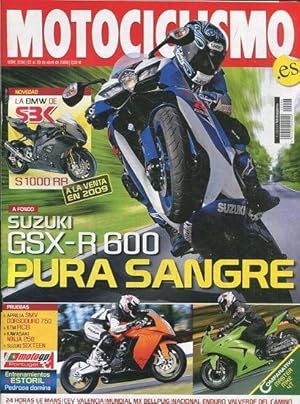 REVISTA MOTOCICLISMO. PURA SANGRE. NUMERO 2.096 22 al 28 de ABRIL DE 2008.