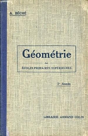 Bild des Verkufers fr GEOMETRIE, 2e ANNEE, E.P.S. zum Verkauf von Le-Livre