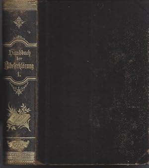 Seller image for Handbuch der Bibelerklrung. (1.) erster Band: Das alte Testament for sale by Versandantiquariat Sylvia Laue