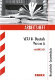 Seller image for Arbeitshefte / VERA 8 Deutsch Version A mit MP3-CD: Hauptschule Gesamtschule: bungsaufgaben mit Lsungen for sale by primatexxt Buchversand