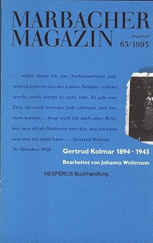 Gertrud Kolmar 1894-1943