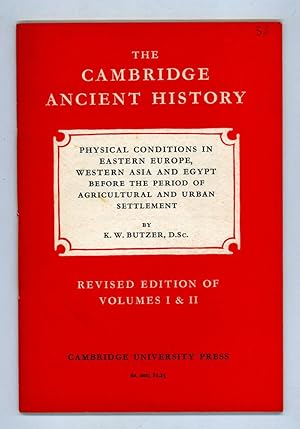 Imagen del vendedor de Physical Conditions in Eastern Europe, Western Asia and Egypt before the Period of Agricultural and Urban Settlement. Volume I, Chapter II a la venta por Andmeister Books