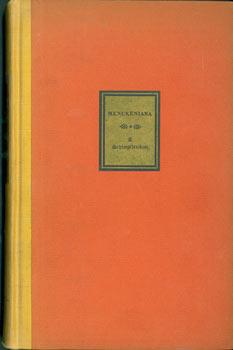 Bild des Verkufers fr Menckeniana: A Schimpflexikon. zum Verkauf von Wittenborn Art Books