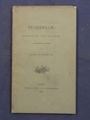 Seller image for Plodersam. Geistl'n G'schichten. for sale by Das Konversations-Lexikon