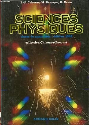 Bild des Verkufers fr SCIENCES PHYSIQUE, CLASSE DE 4e zum Verkauf von Le-Livre