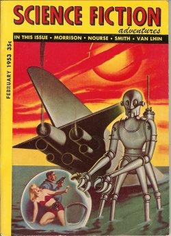 Bild des Verkufers fr SCIENCE FICTION ADVENTURES: February, Feb. 1953 zum Verkauf von Books from the Crypt